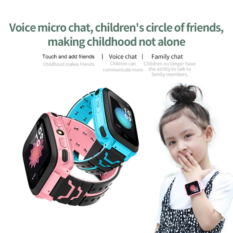  DS38 GPS tracker kinder uhr Kamera Taschenlampe Touch Screen SOS Anruf Location Baby Uhr Kinder Sma