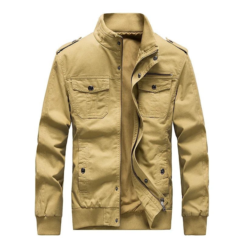 

Cotton Military Jacket Men 2019 Autumn Soldier MA-1 Style Army Tactical Jackets Coats Male Brand Mens Bomber Jackets WN46