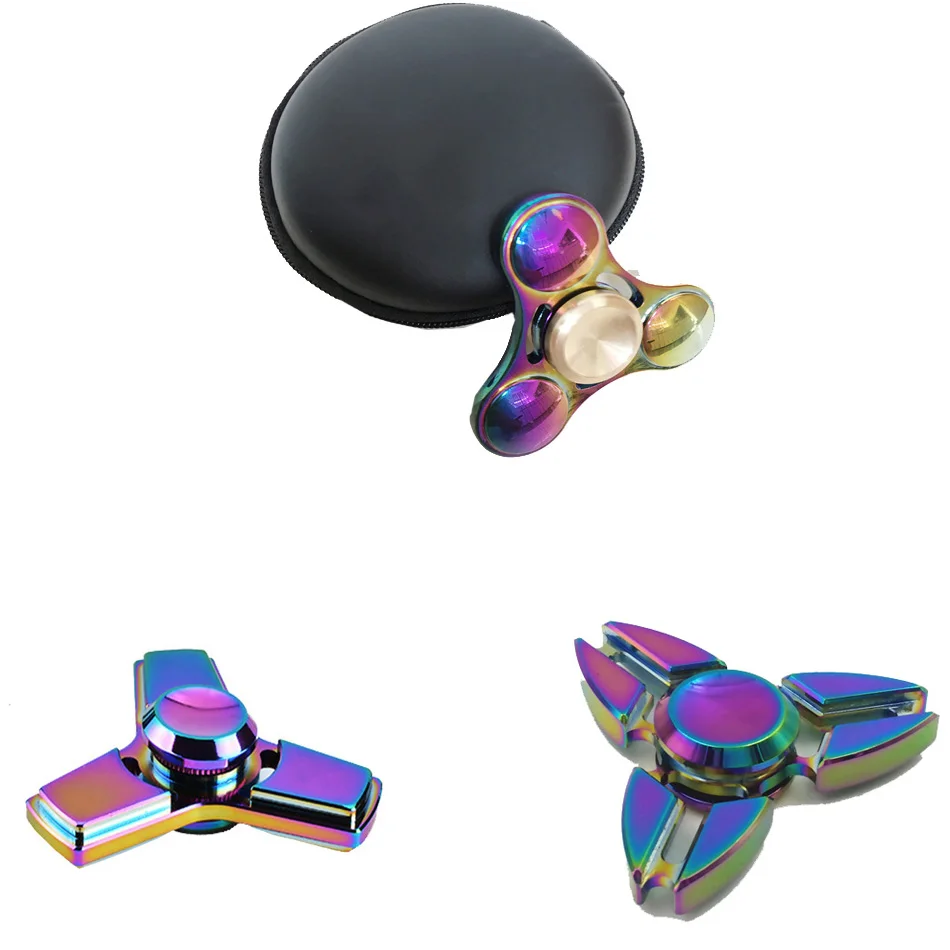 

Fidget Spinner Hand Spinner Desk Anti Stress Ball Finger Spin Spinning Top EDC Sensory Aluminum alloy Toy free shipping