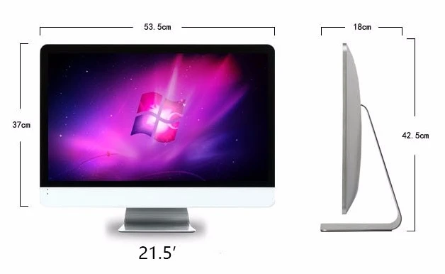 Китайский заводская цена 18 5 дюйма 21 23 Core i3 i5 i7 дешево все в одном Wi Fi