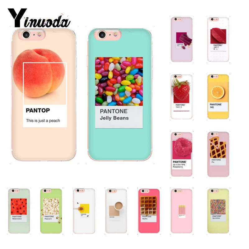 

Yinuoda Pantone Candy-colored fruit cake popcorn Phone Case for iPhone 8 7 6 6S Plus X XS MAX 5 5S SE XR 10 11 11pro 11promax