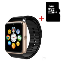Heißer Smart Uhr GT08 Uhr Mit Sim Einbauschlitz Push-nachricht Bluetooth-konnektivität Android Telefon Besser Als DZ09 Smartwatch