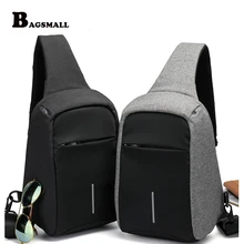 BAGSMALL Marke Brust Tasche herren Umhängetasche Kleinen Rucksack Wasserdichte Oxford Funktionale Sling Pack Casual Männer Daypack