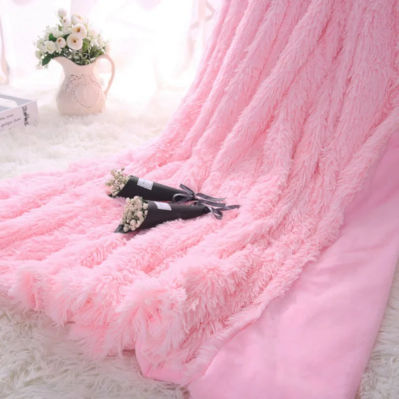 Ультра-мягкое одеяло из искусственного меха s Декор/фон одеяло полезное для путешествий/жизни/дома теплое плюшевое одеяло