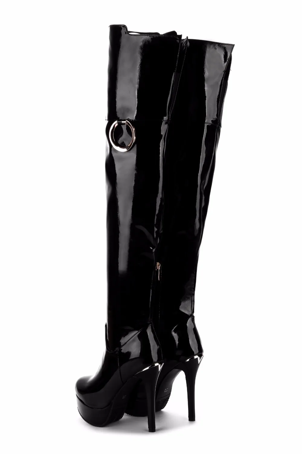 Женские сапоги на высоком каблуке 12 см зимние выше колена платформе|boots stiletto|boots