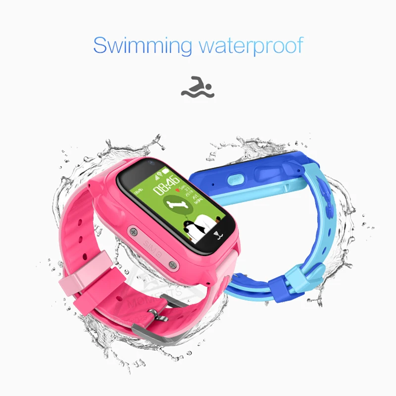 

Gift Kids Watch M06 Swimming Waterproof Wrist Phone Watch for Student 450mAh IP67 3C CE ROSH GSM GPRS LBS relogio feminino