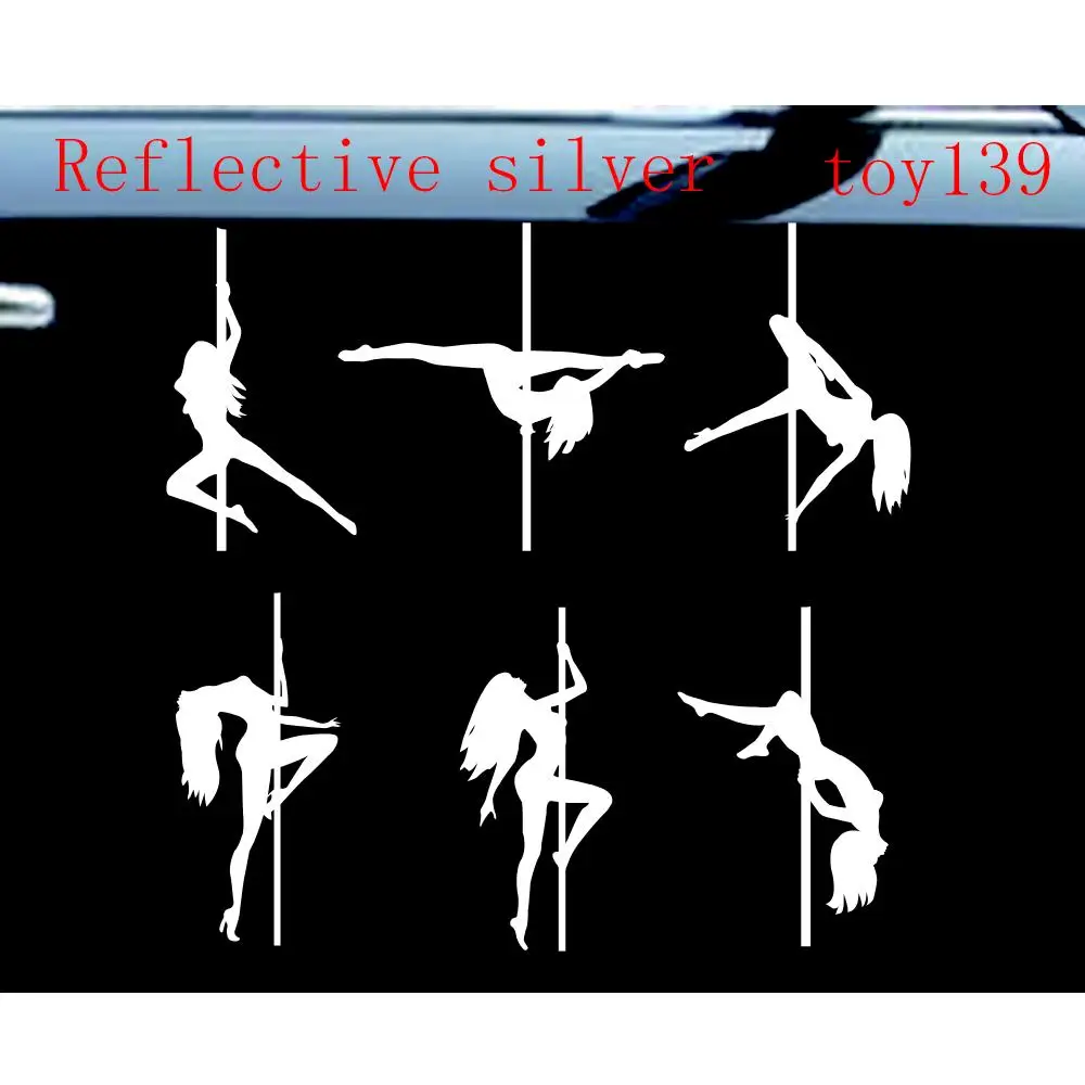 

NetCat /Pole dance sexy hot girl funny car decals/water proof/car window body/NOT PRINT/Funny Vinyl Car Sticker Decal/reflective