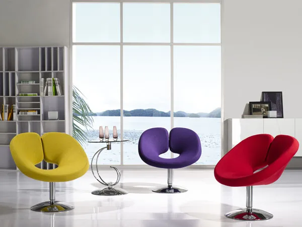 

bar fashion chair flannel seat coffee stool orange purple red color chair stool retail wholesale free shipping