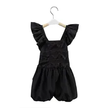baby girl Lace jumpsuit black suit children one piece jumpsuit