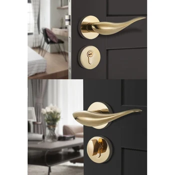 

Gold Bronze Chrome Black Zinc Mortise Interior Door Rosette Lock Set