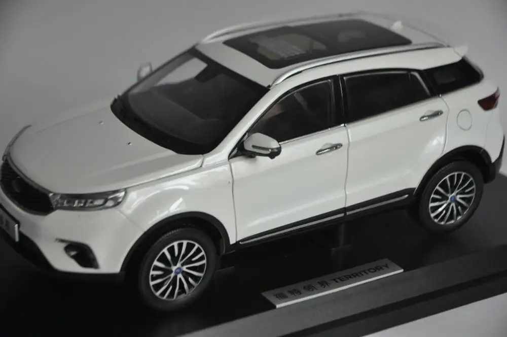 1:18 Модель литья под давлением для JMC Ford terrory 2019 Белый внедорожник игрушечный