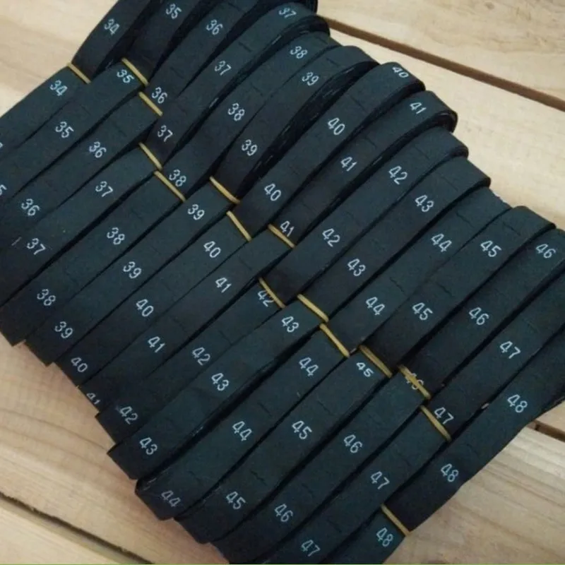 200 шт. женские этикетки из полиэстера размеры 34 35 36 37 38 39 40 41 42 43 44 45 46 47 48|size labels|clothing