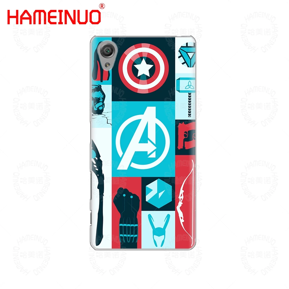 HAMEINUO Мстители Marvel Капитан Америка чехол для sony xperia C6 XA1 XA2 XA ULTRA X XP L1 L2 X XZ1 compact XR/XZ PREMIUM - Цвет: 61163