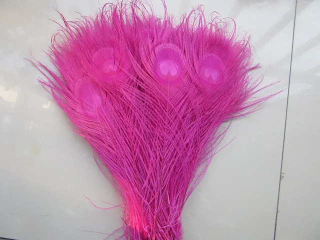 Wholesale! Beautiful Rose peacock eye feathers 10 pcs 25-30 cm / 10-12 inches decoration celebration | Дом и сад