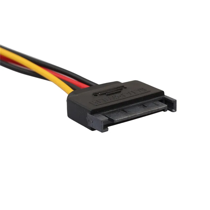 Mosunx 2 шт. SATA 15 PIN типа папа Мощность подходит для Molex IDE/SATA 4 контактный разъем привод
