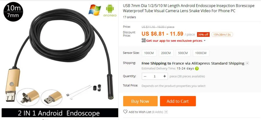 wireless security camera system JCWHCAM 10M Borescope USB Camera Endoscope 7mm OTG Micro USB Endoscopic Inspection Camera with 6 LED for Android/Win7/8/10 wireless cctv camera with night vision