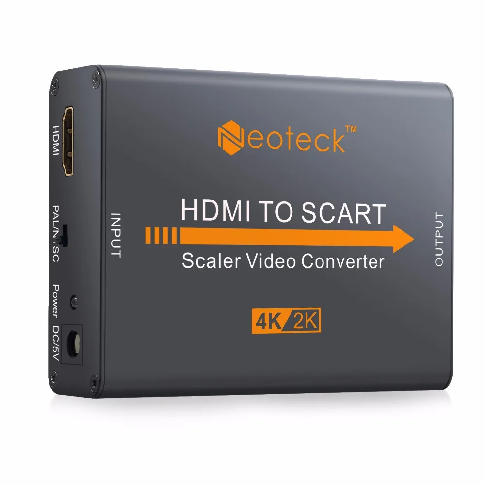 HDMI к SCART конвертер Поддержка 4K x 2K видео аудио сигнала адаптер с ЕС питание 2160P для