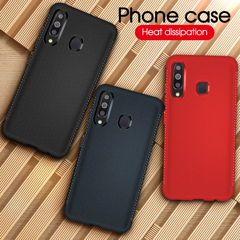 

Soft Carbon Fiber Case For Samsung A70 A50 A40 A30 A20 A10 S8 S9 S10E Plus Heat Dissipation Cover Galaxy J4 J6 A6 A7 A8 A9 2018