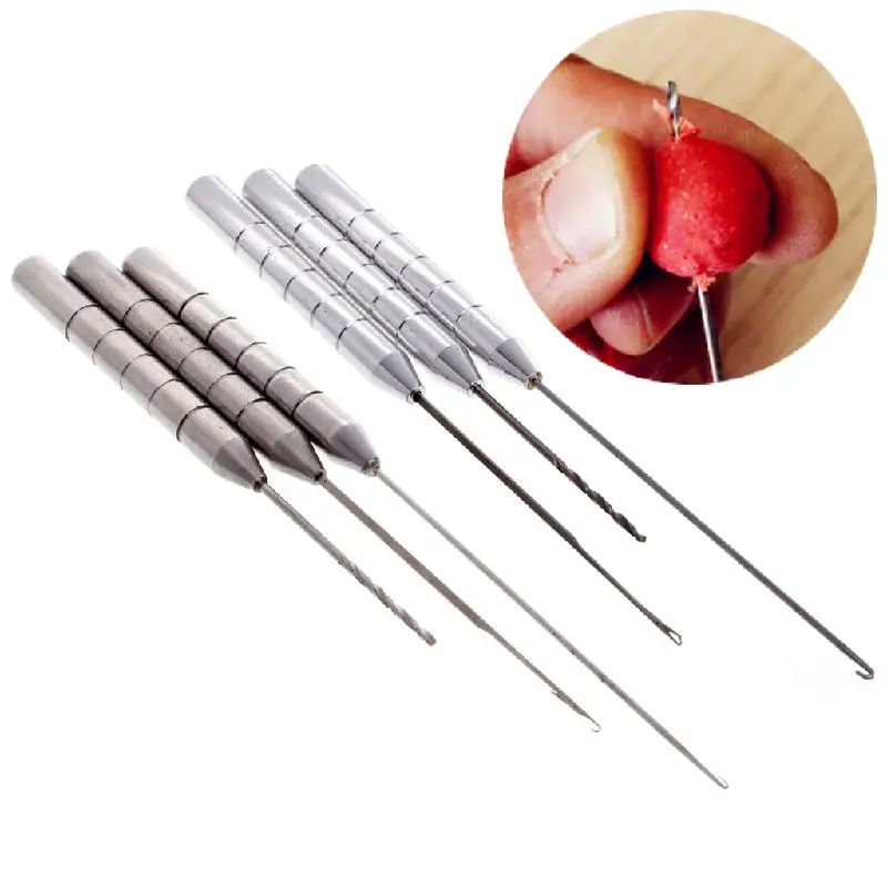 

Fishing Tools Stainless Steel 3 in 1 Combo Set Carp Fishing Rigging Bait Needle Fish Drill Tackle Tool 10166
