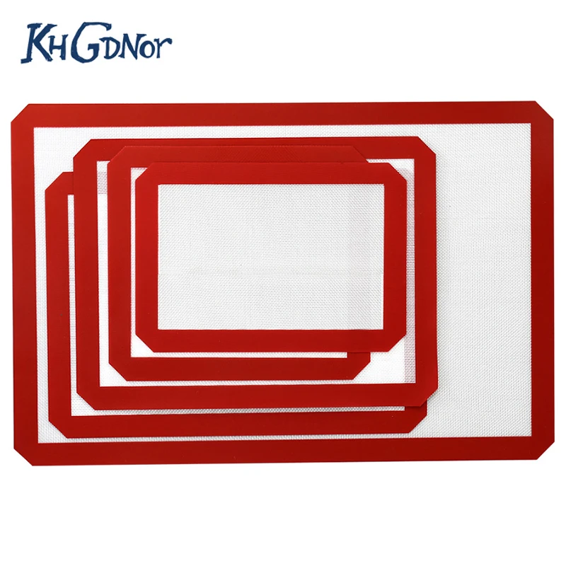 

KHGDNOR Non-Stick Rolling Dough Mat Food Grade Silicone Baking Mat Pad Sheet Baking Pastry Tools For Cake Cookie Macaron