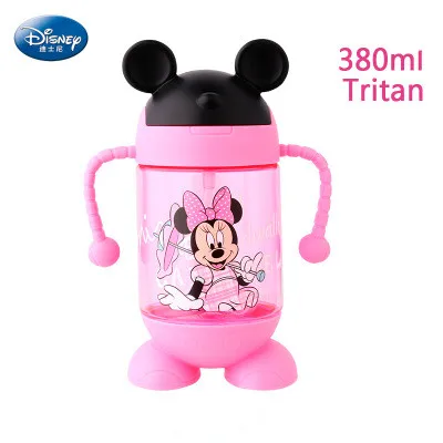 380ml Disney дети напиток чашки милые мультяшная ручка в форме пингвина чашку Тритан окружающей среды без BPA безопасности здоровья жесткая чашка воды - Цвет: 380ml