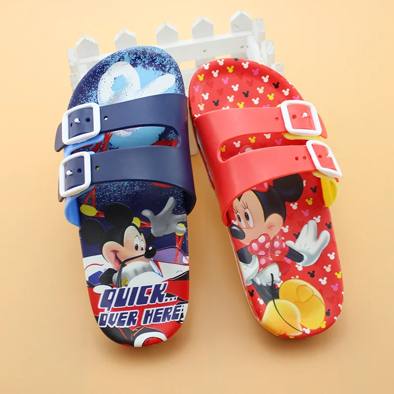 

2018 summer new Disney cartoon cute children slippers three-dimensional Mickey children's home slippers boys drag 24-35