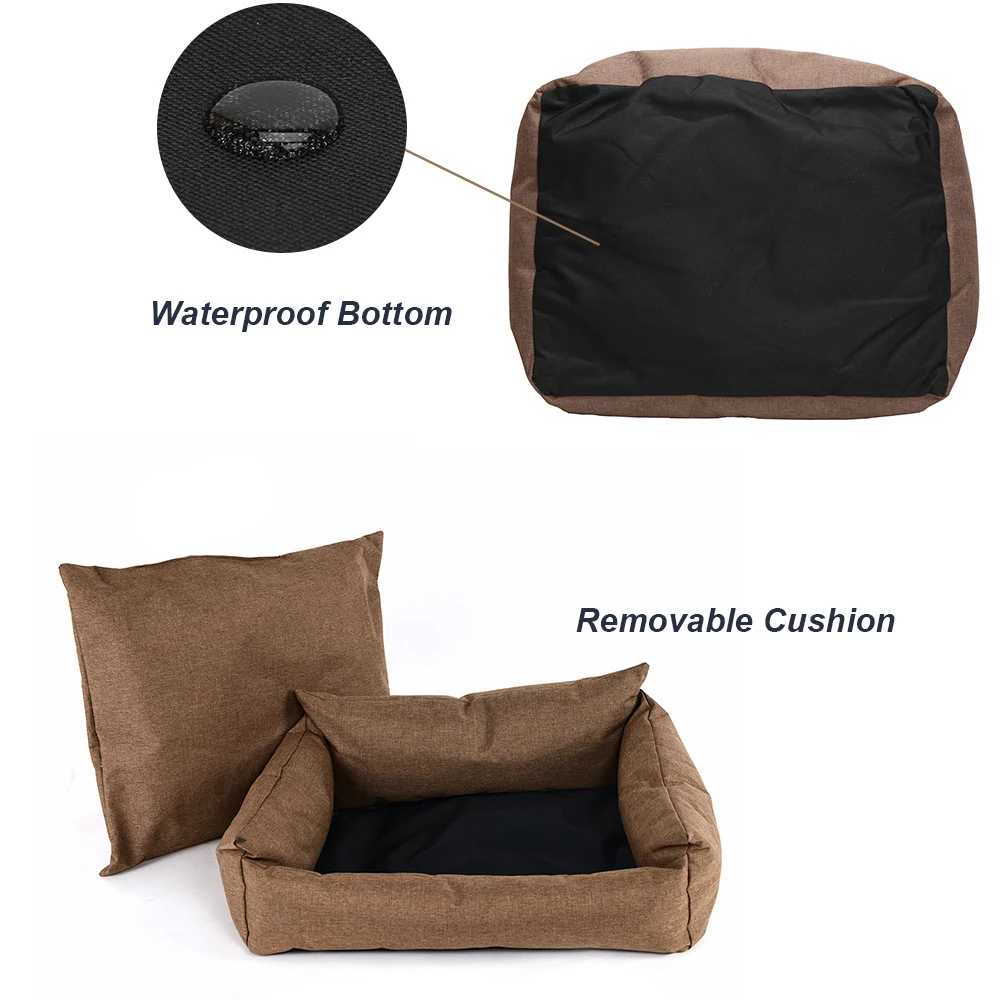 Dog Pet Beds Sofas for Small Large Dogs Cat Pet Waterproof Bottom Durable Dog Bed Breathable Soft Kation Oxford Dogs Bed BD0070 (4)