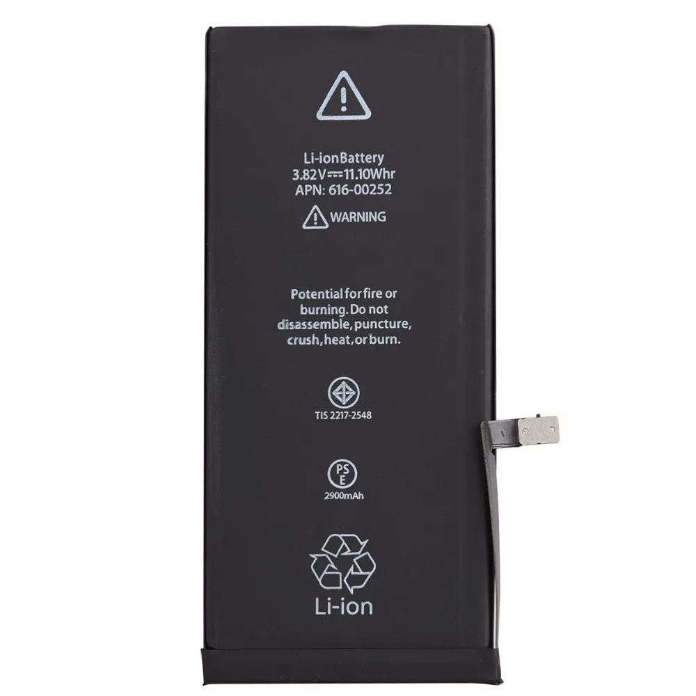 

100% New Battery For iPhone 7 Plus 2900mAh Li-ion Internal Replacement Mobile Phone Built-in Lithium Battery For iPhone 7 plus