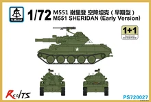 RealTS S model 1 72 PS720027 M551 SHERIDAN Early Version plastic model kit