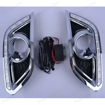 

1 set yellow auto part lLED drl for B/UICK E/ncore 2013-2015 car accessory daytime running light Fog lamp