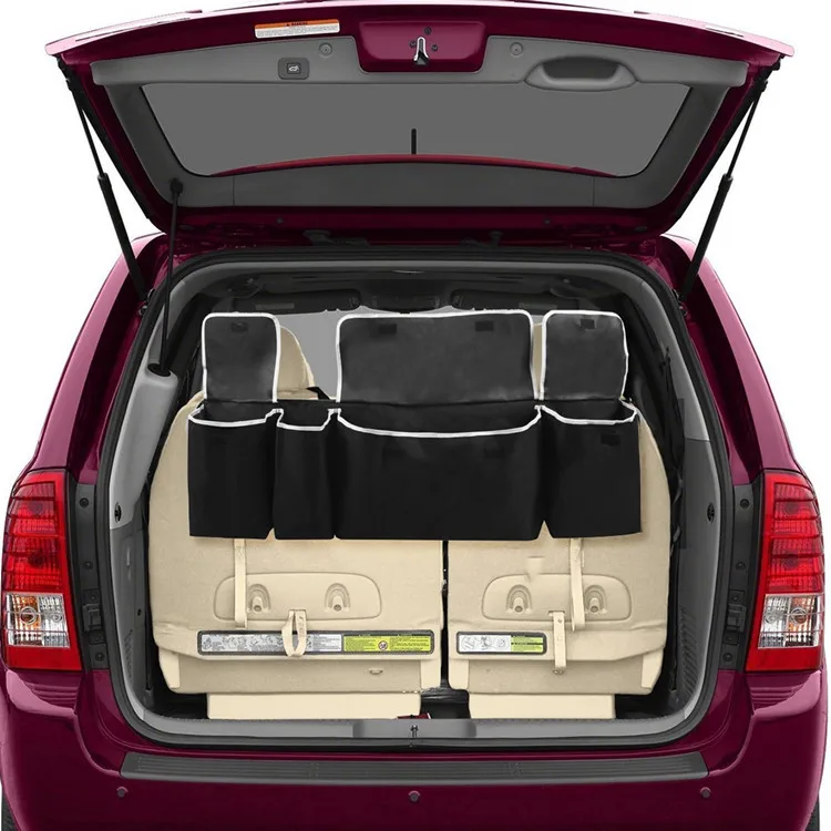 Чехлы для багажника автомобиля, органайзер, регулируемая сумка для хранения на заднем сиденье, большая вместительность, многофункциональные органайзеры на заднем сиденье автомобиля из Оксфорда CTOB02