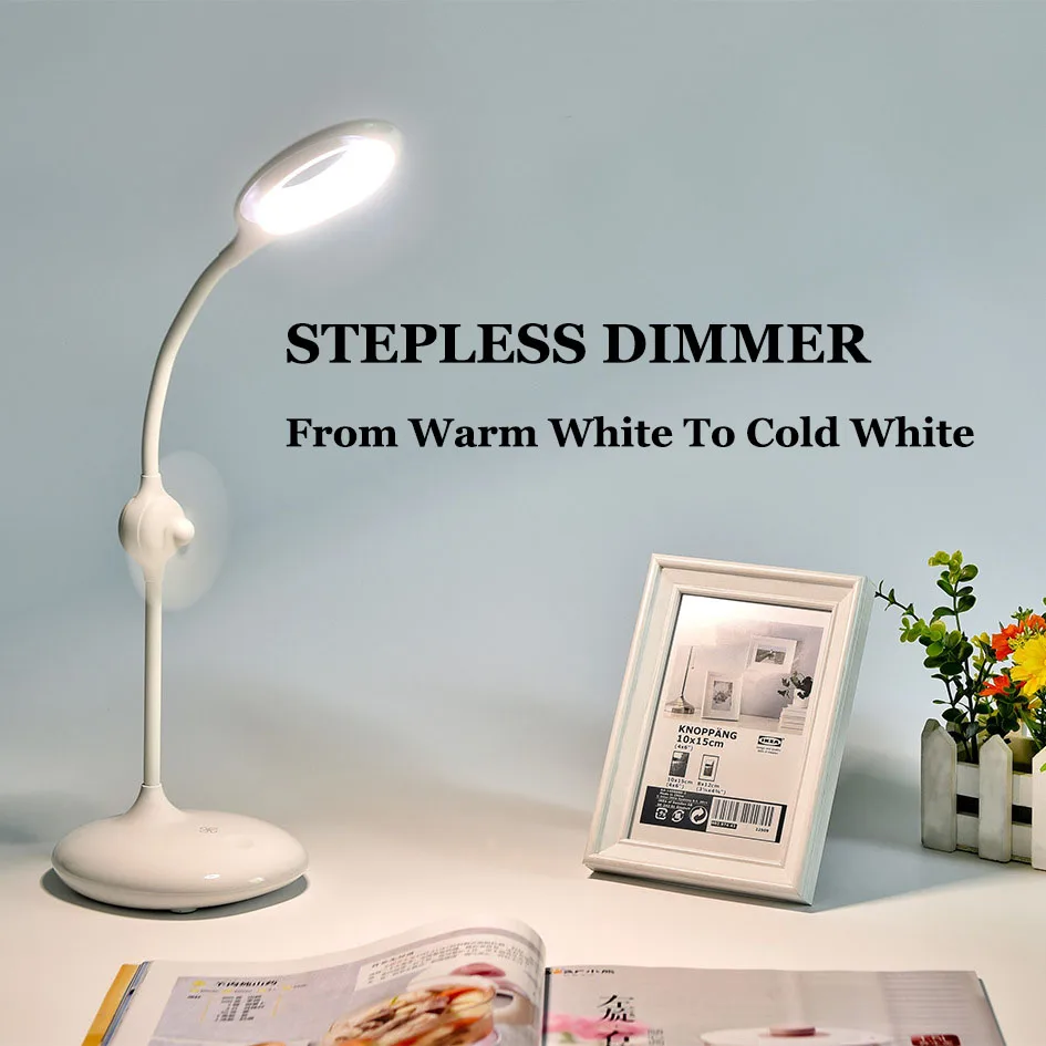 Eye Protection LED Desk Lamp Reading Lamp Stepless Dimmable Touch