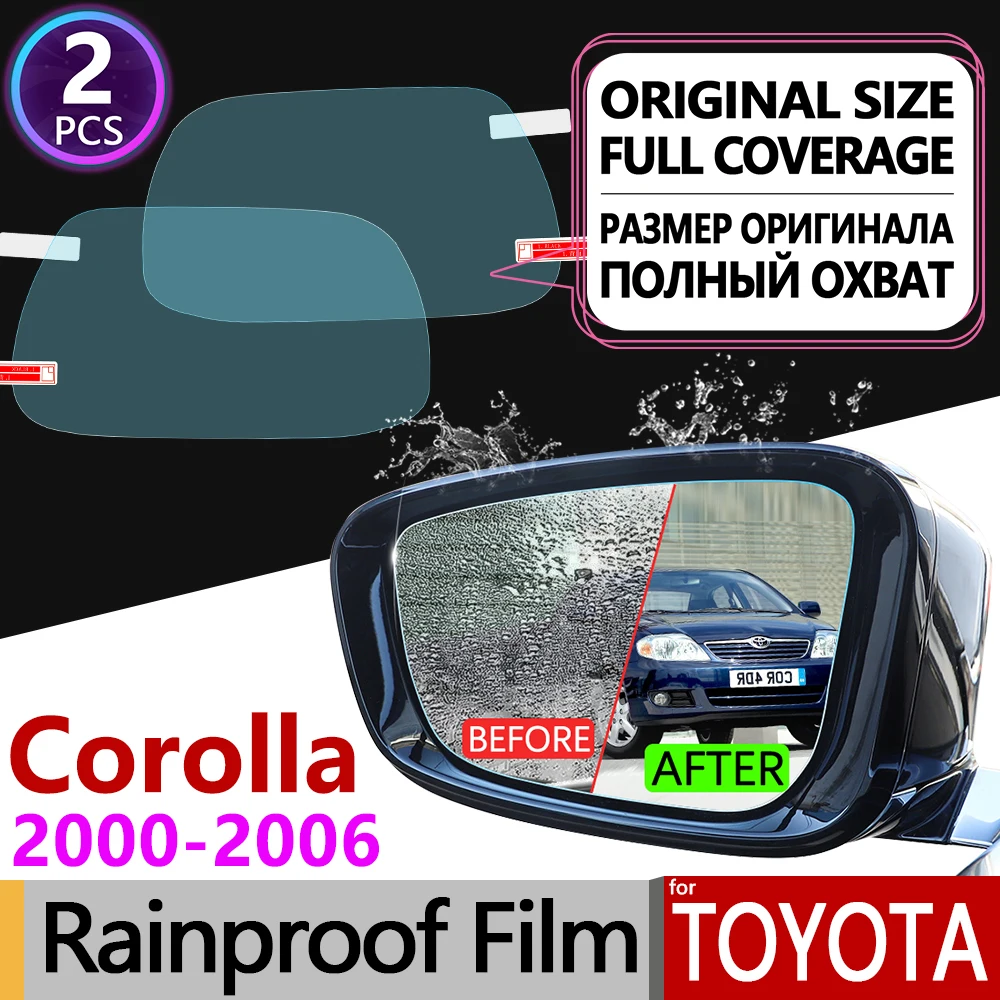 Для Toyota Corolla E120 E130 2000-2006 полное покрытие противотуманная пленка зеркало заднего вида непромокаемые противотуманные пленки аксессуары 120 130