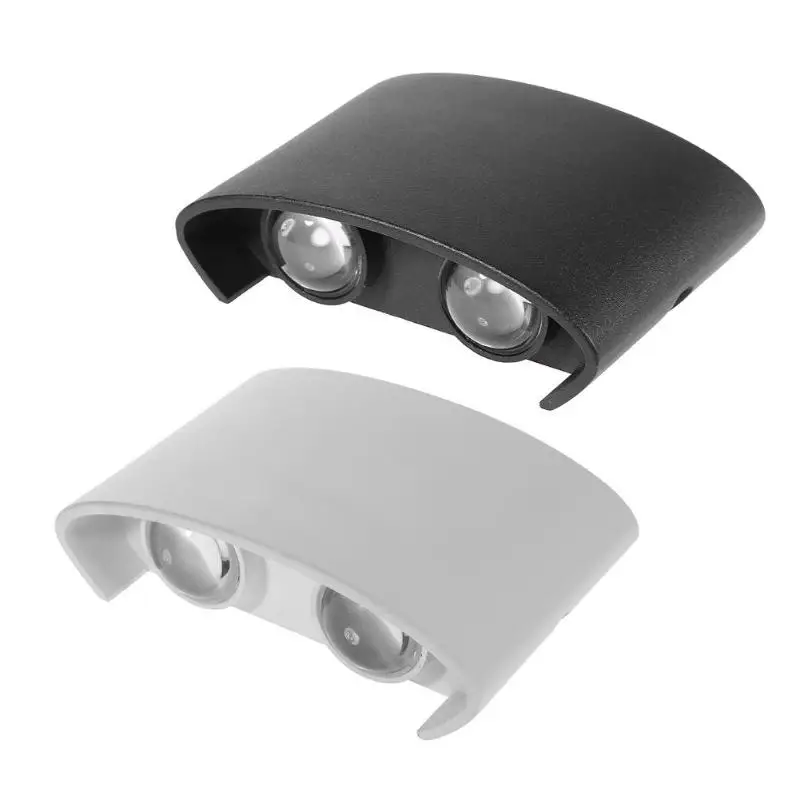 

4W LED Outdoor Aluminum Wall Lamps IP65 Waterproof AC85-265V Corridor Balcony Lights for Bedroom Living Room Lamp Dropship