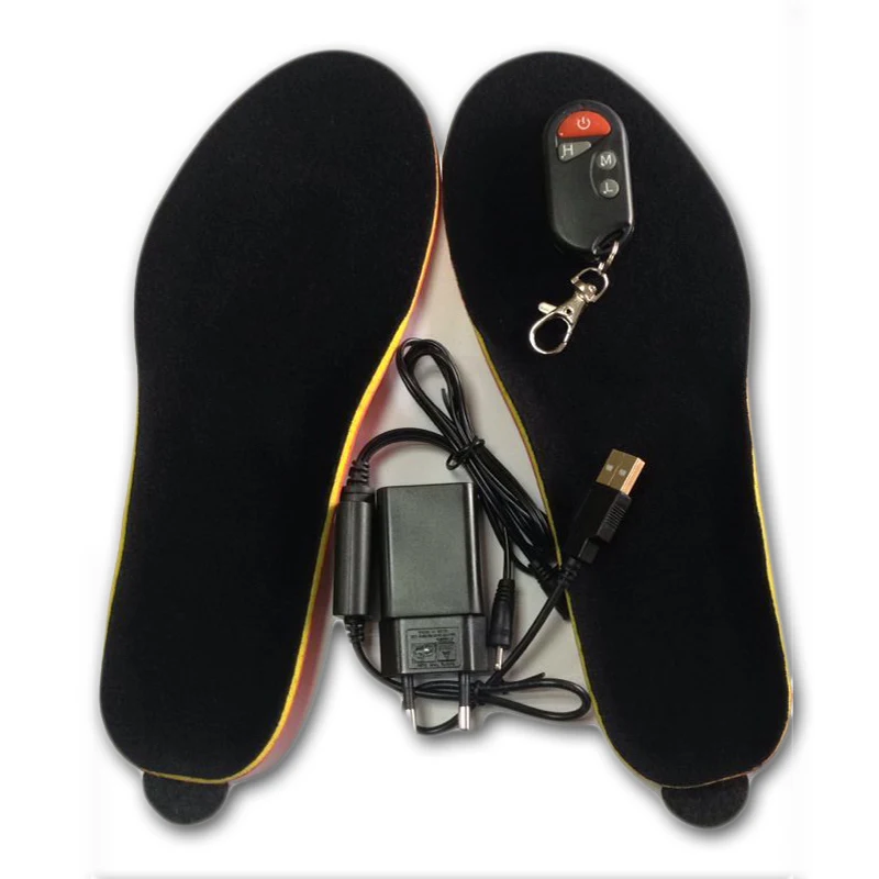 Electric Heated Insole 1900mAh Winter Shoes Boots Pad With Remote Control
