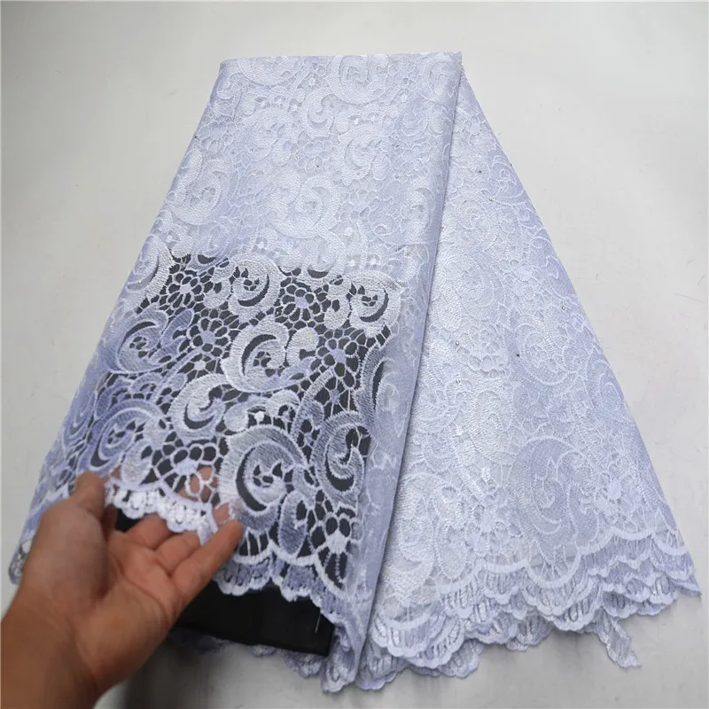 

Stunning Design High Quality African Tulle Lace Fabrics Nigerian Lace Fabric For Party Dress French Mesh Lace Fabrics PSA700-1