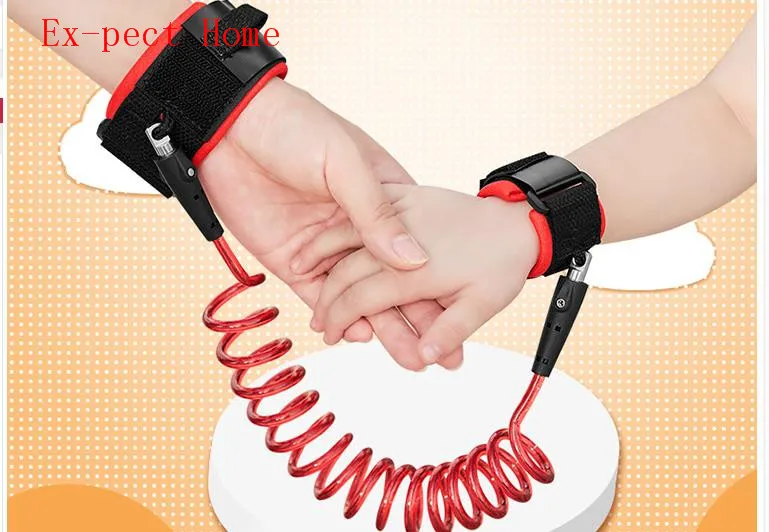 

Quevinal 200PCS/LOT Toddler Baby Kids Safety Harness Child Leash Anti Lost Wrist Link Traction Rope Anti Lost Bracelet