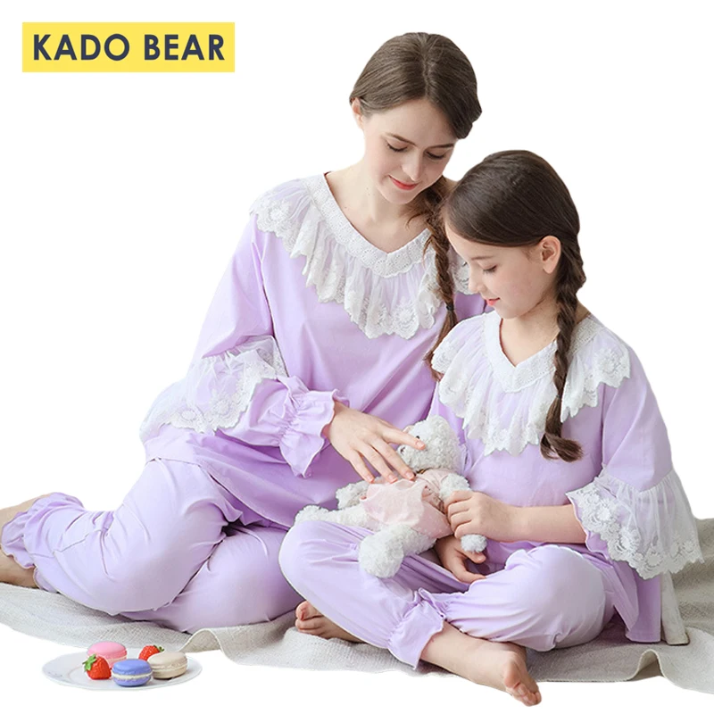 

Children Princess Pajamas Set Family Look Mommy Mother Daughter Matching Outfits Kids Pyjamas Baby Girls Sleepwear Clothes 2 Pcs