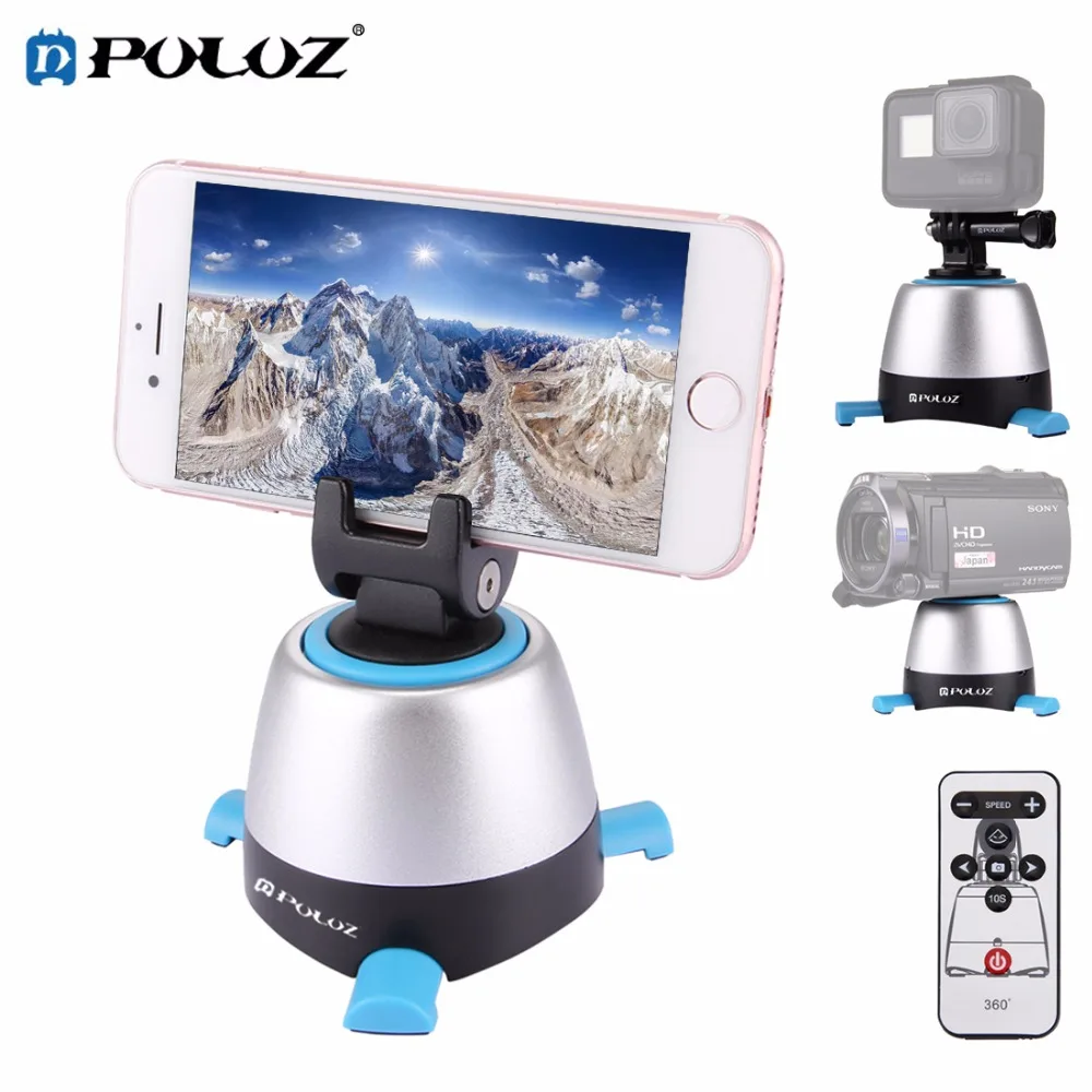 

PULUZ PU360L Translation Panoramic tripod head 360 rotation Rotating Time Lapse with remote control Stabilizer for GoPro