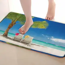 Пляжный стиль коврик для ванной комнаты, смешной Противоскользящий коврик для ванной, занавески для душа s аксессуары, соответствующие вашей душевой занавеске