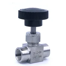 BSP равная Женская резьба 304 нержавеющая сталь управление запорный клапан игольчатый клапан для воды, газа, масла