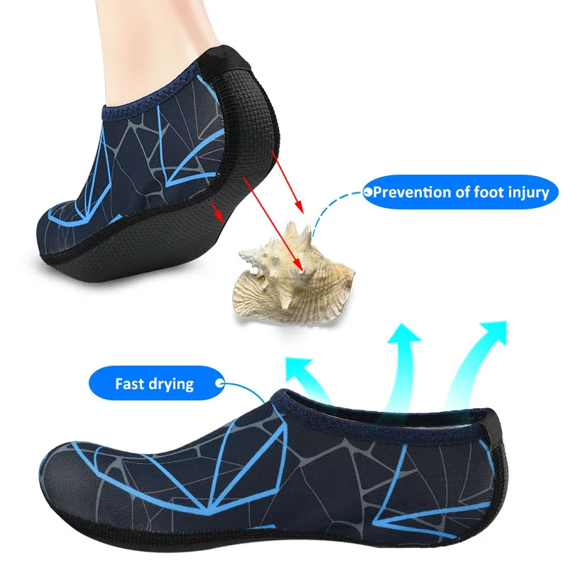 Soumit летние пляжные бахилы неопреновые Дышащие носки для дайвинга быстросохнущие пляжные носки Открытый Водные виды спорта нескользящий носок для плавания