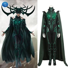 MANLUYUNXIAO Women Costume Hela Cosplay Costume Thor Ragnarok Cosplay Movie Thor 3 Costume Women Halloween Costumes For Women