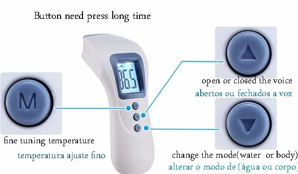 Muti-fuction монитор здоровья цифровые детские термометры бесконтактный инфракрасный Лоб тела Термометры зарядка монитор младенца
