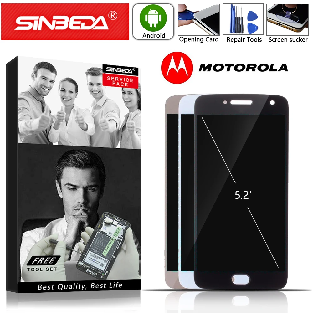 

5.2"Original For Motorola Moto G5 Plus Display LCD Digitizer Touch Screen For MOTO G5 Plus XT1681 LCD Display Replacement XT1681