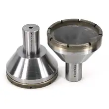 Sintered diamond milling wheel with shank and water cooling hole for optical components glass ceramic agate stone M011 DZ