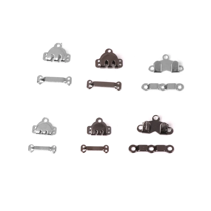 

10x Trouser Skirt Hooks + Bars Fasteners For Suit Pants Extenders Tailor Sewing