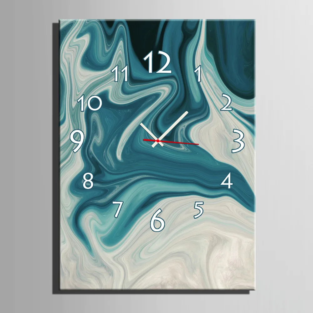Free Shipping E HOME Abstract Clock in Canvas 1pcs Wall Clock 18062124
