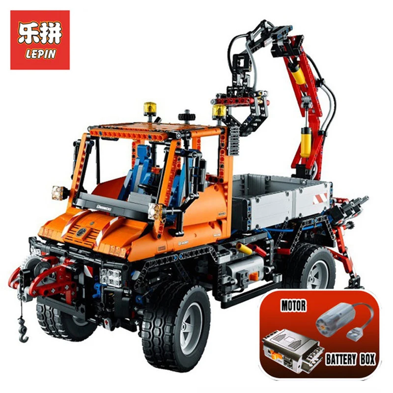 

In Stock DHL Lepin Set 20019 2088Pcs Technic Figures Unimog U400 car Model Building Kits Blocks Bricks Educational Toy Gift 8110