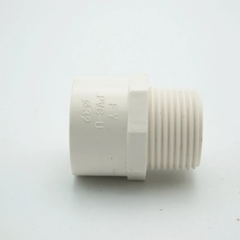 

50mm ID x 1-1/2" BSP Male Thread PVC Tube Joint Pipe Fitting Adapter Water Connector For Garden Irrigation System